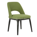 Matt czarny kolor zielony skórzane krzesła Sophie